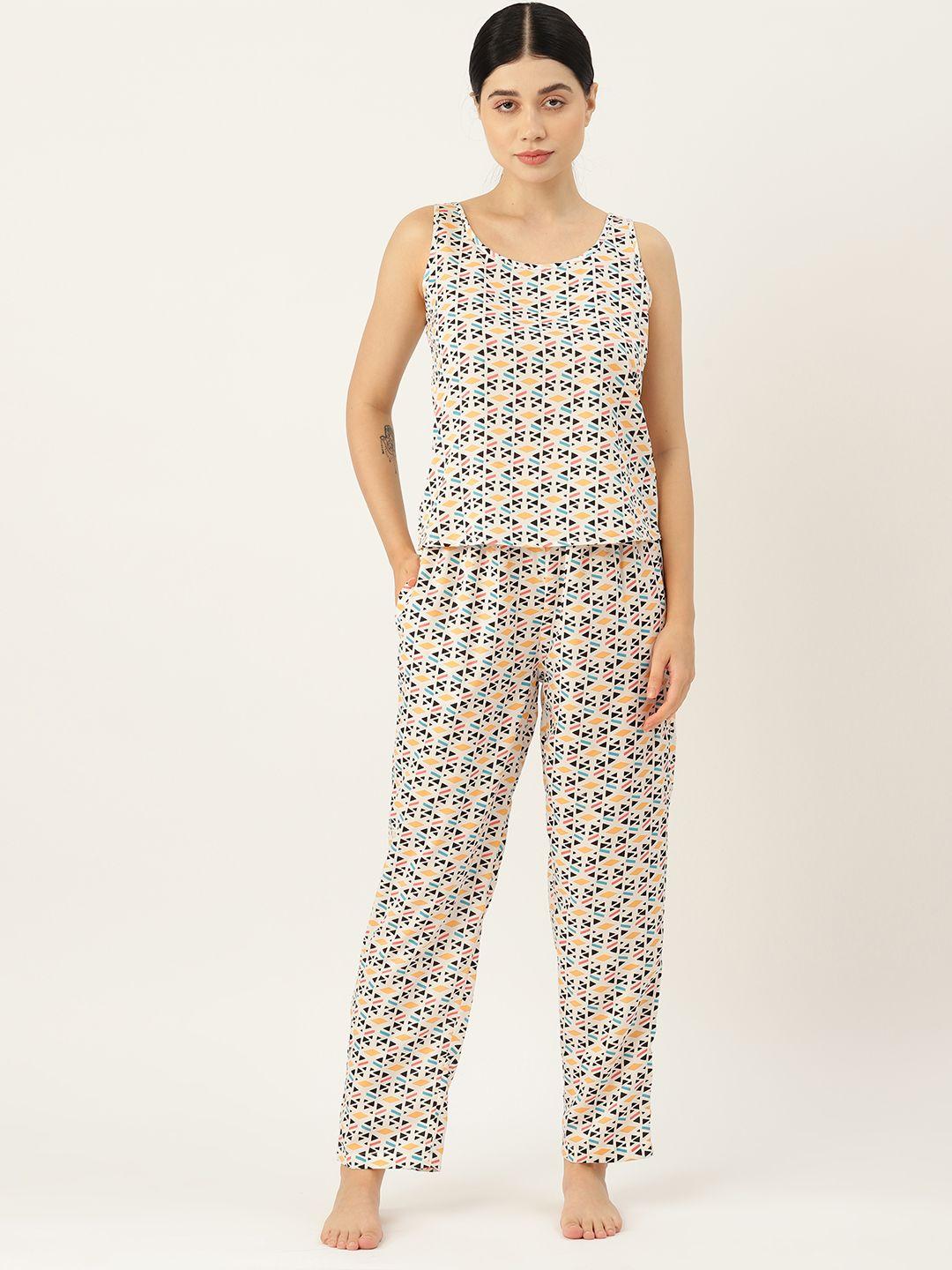 etc women printed night suit