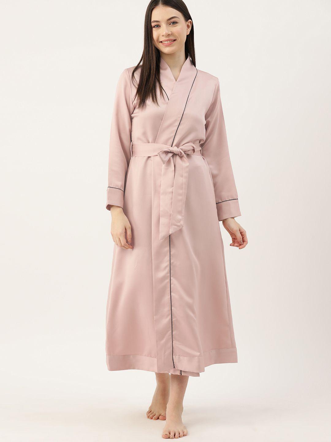 etc women solid maxi robe