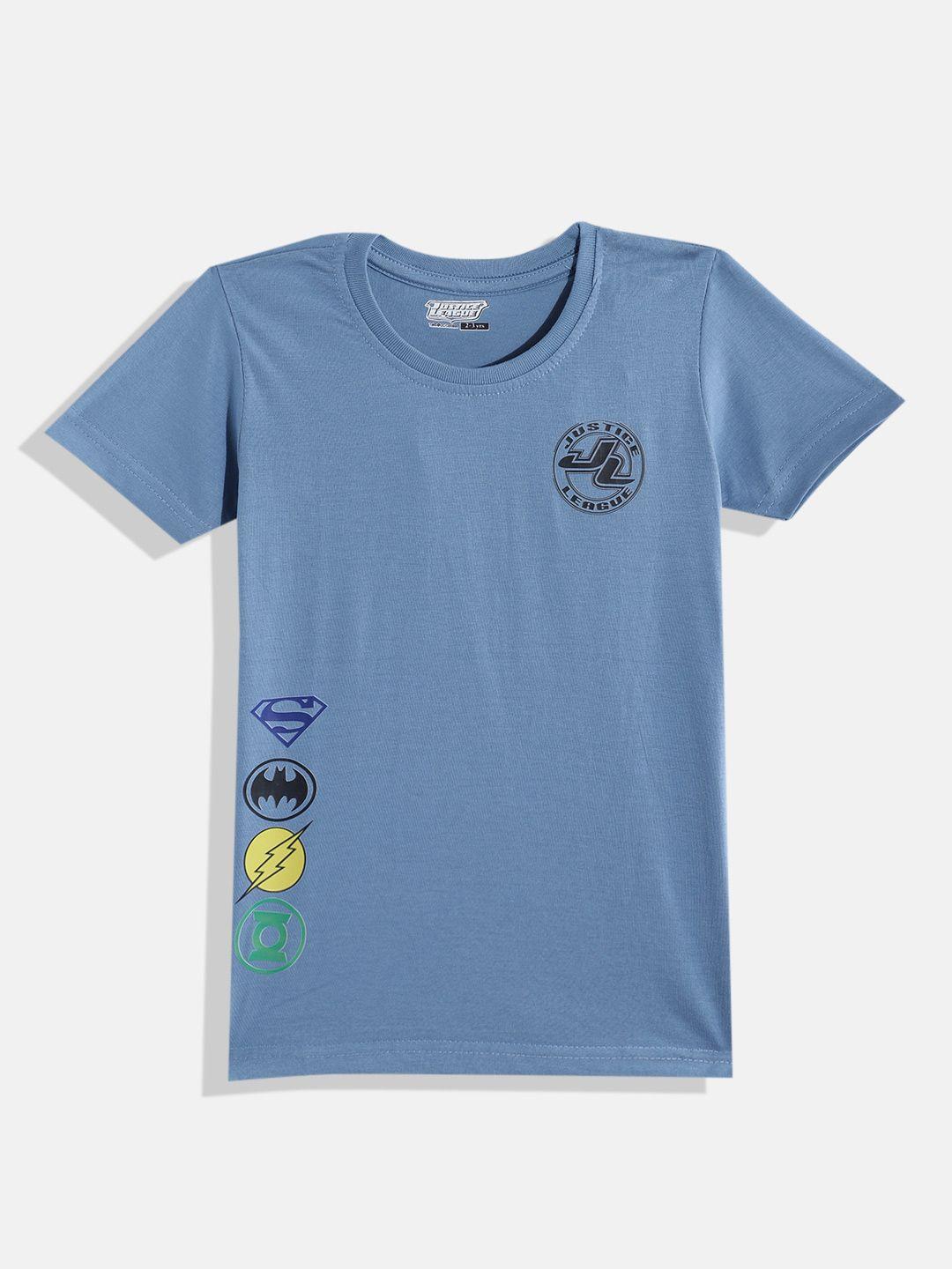 eteenz boys justice league printed premium cotton t-shirt