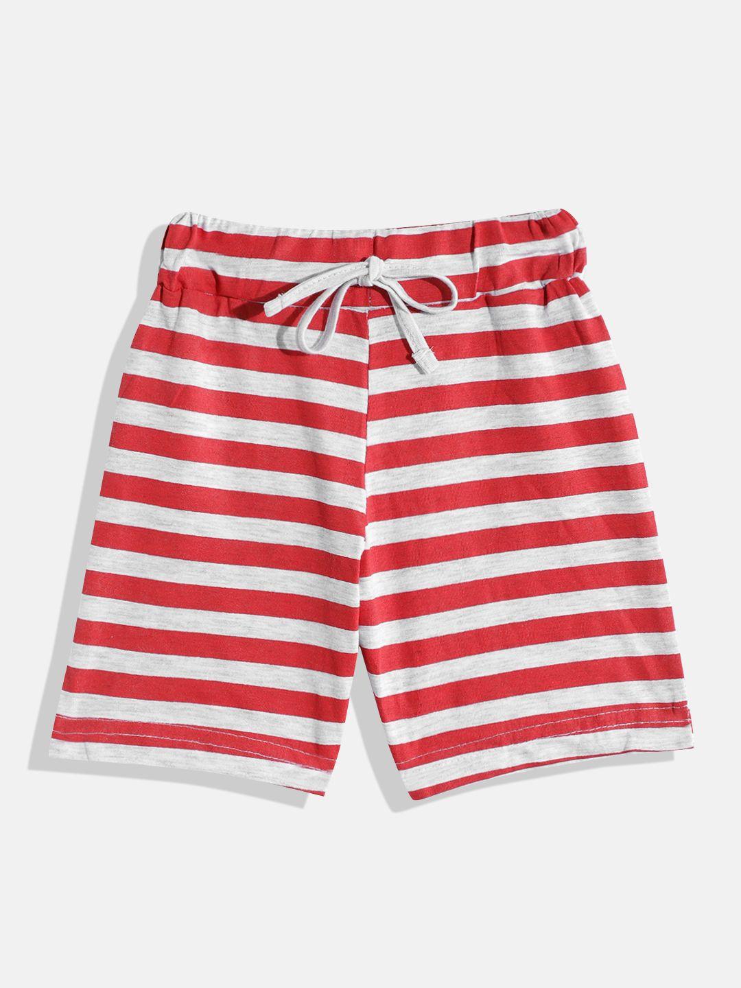 eteenz boys premium cotton striped regular shorts