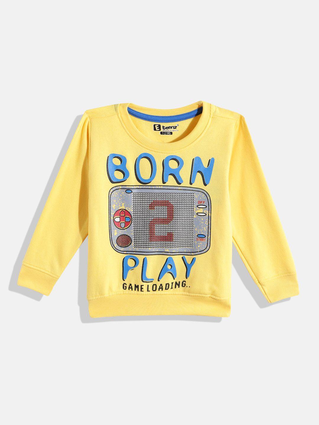eteenz boys premium cotton typography printed sweatshirt
