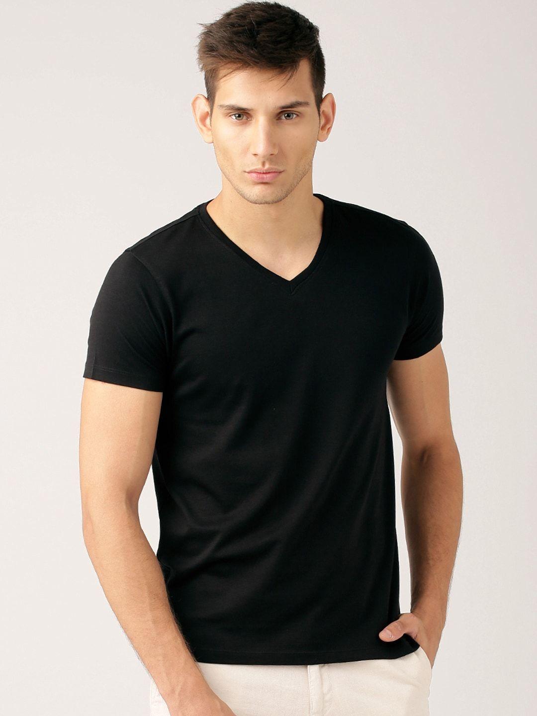 ether black pure cotton t-shirt