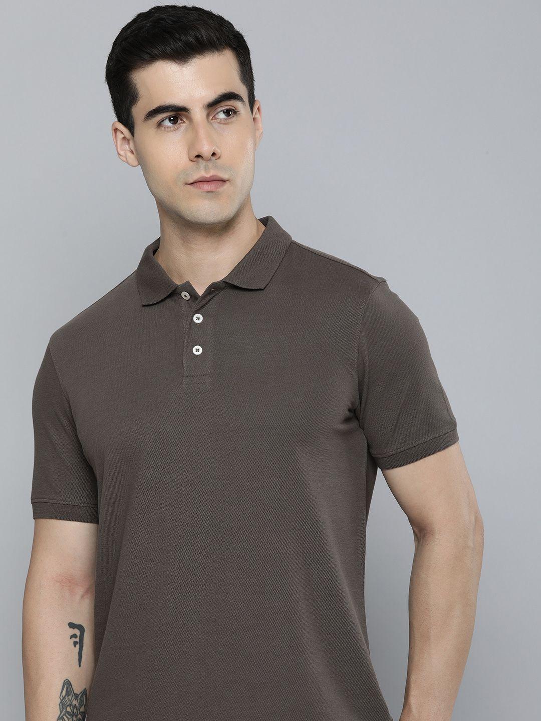 ether men polo collar t-shirt