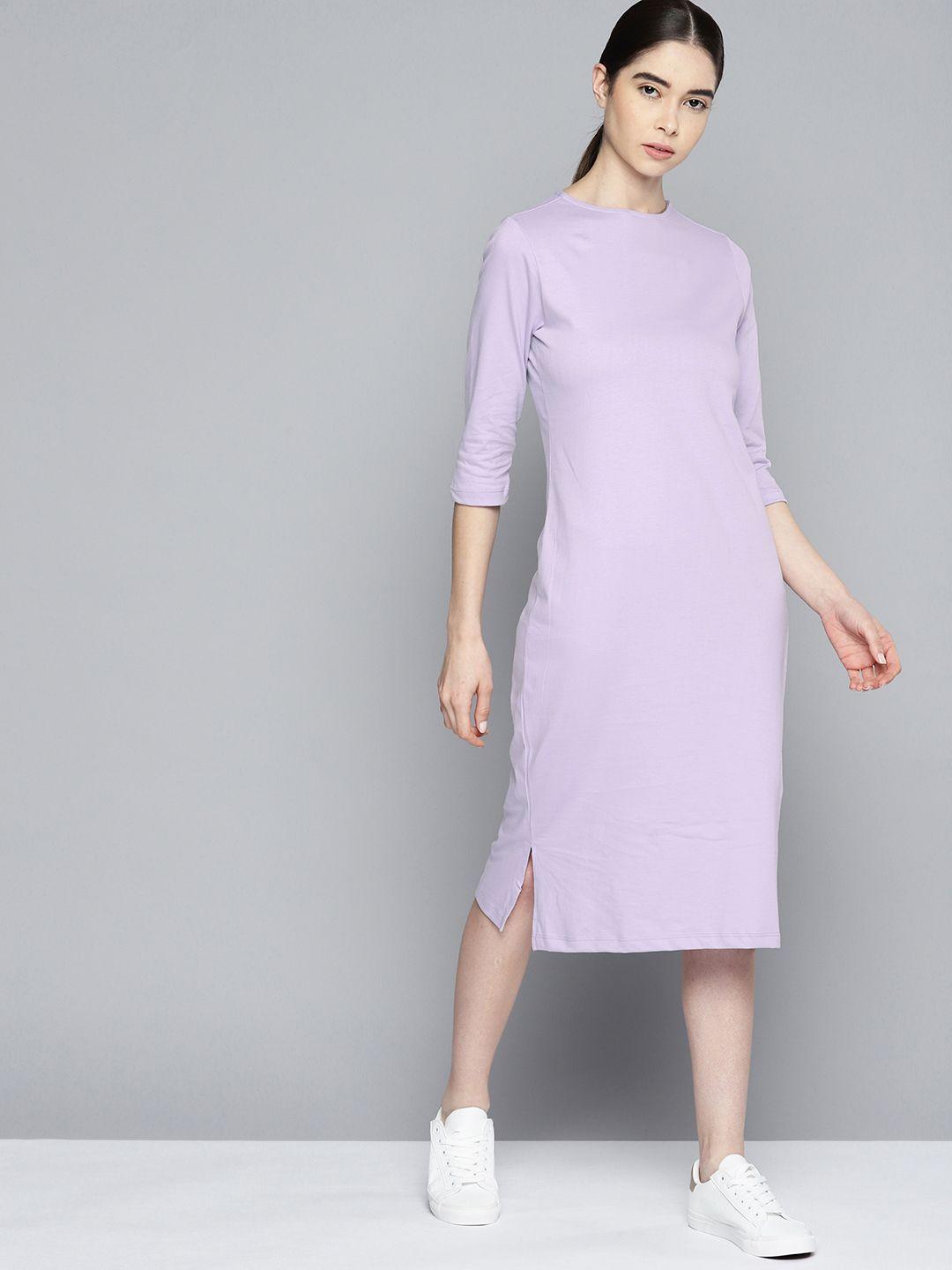 ether pure cotton t-shirt midi dress