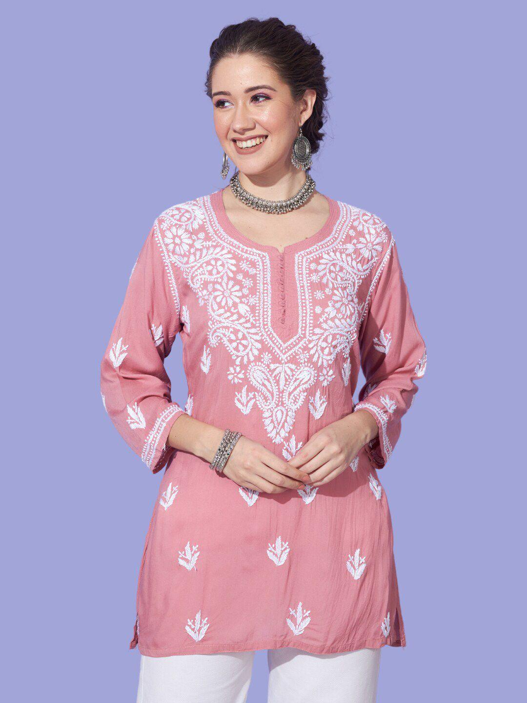 ethnava ethnic motifs embroidered thread work kurti