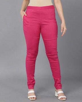 ethnic pant with side zip closure