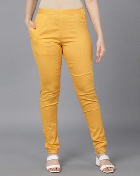 ethnic pant with side zip closure