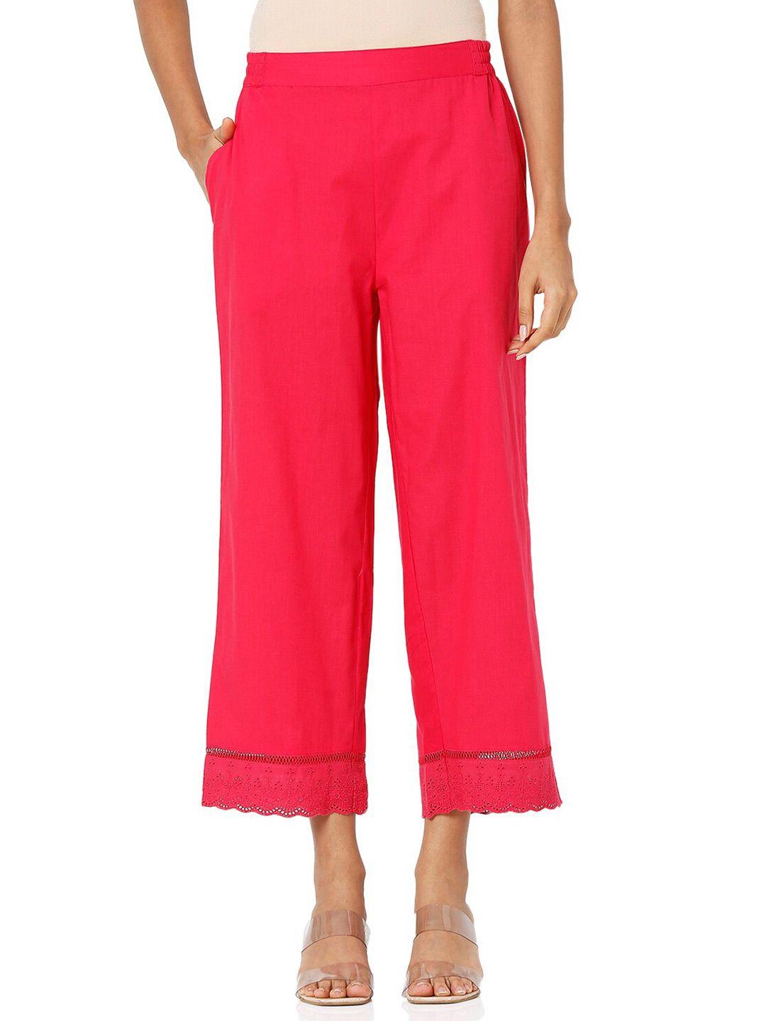 ethnicity women fuchsia ethnic palazzos