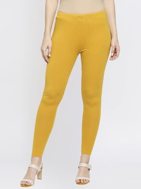 ethnicity yellow regular fit leggings