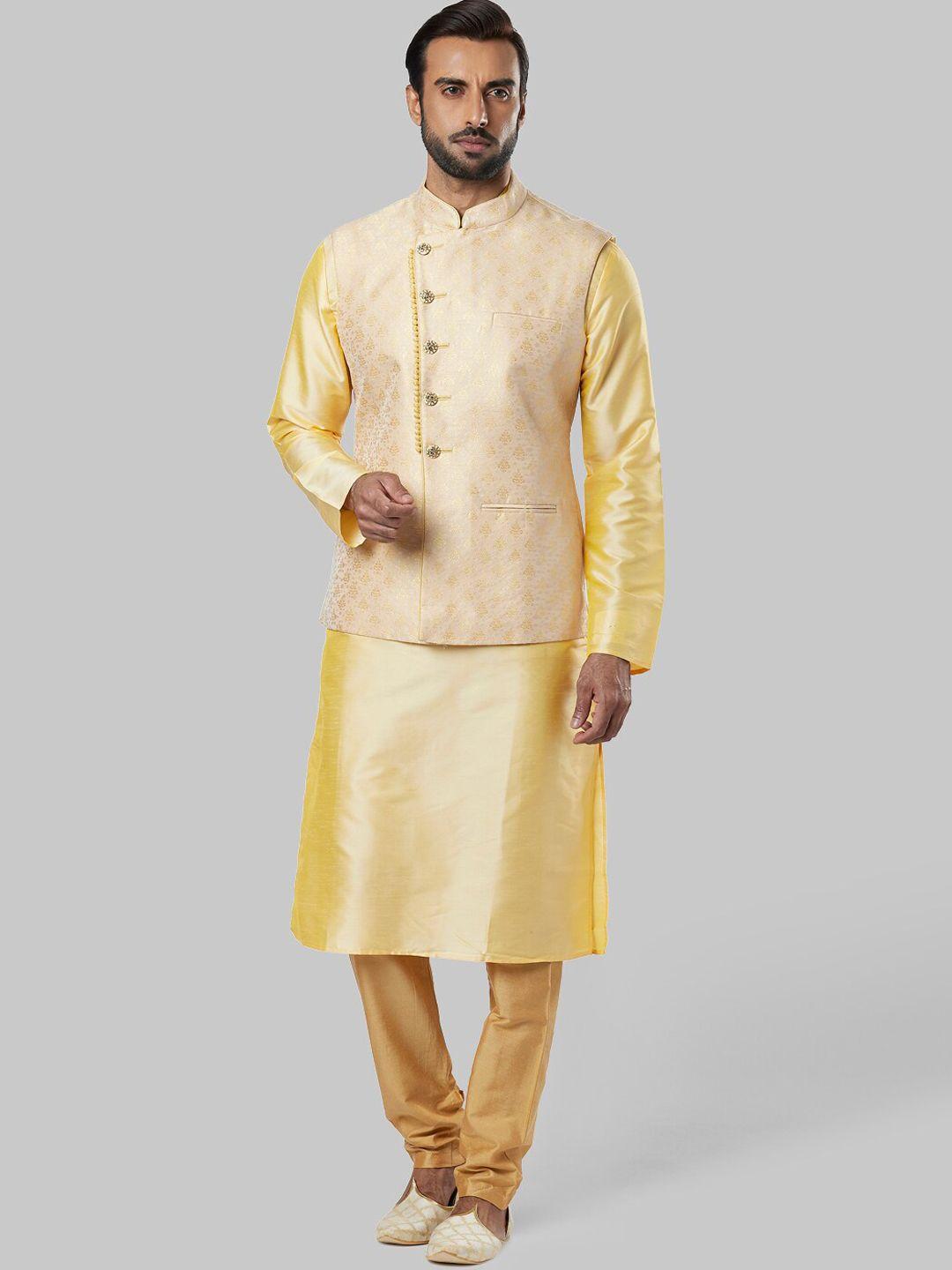 ethnix by raymond band collar straight kurta