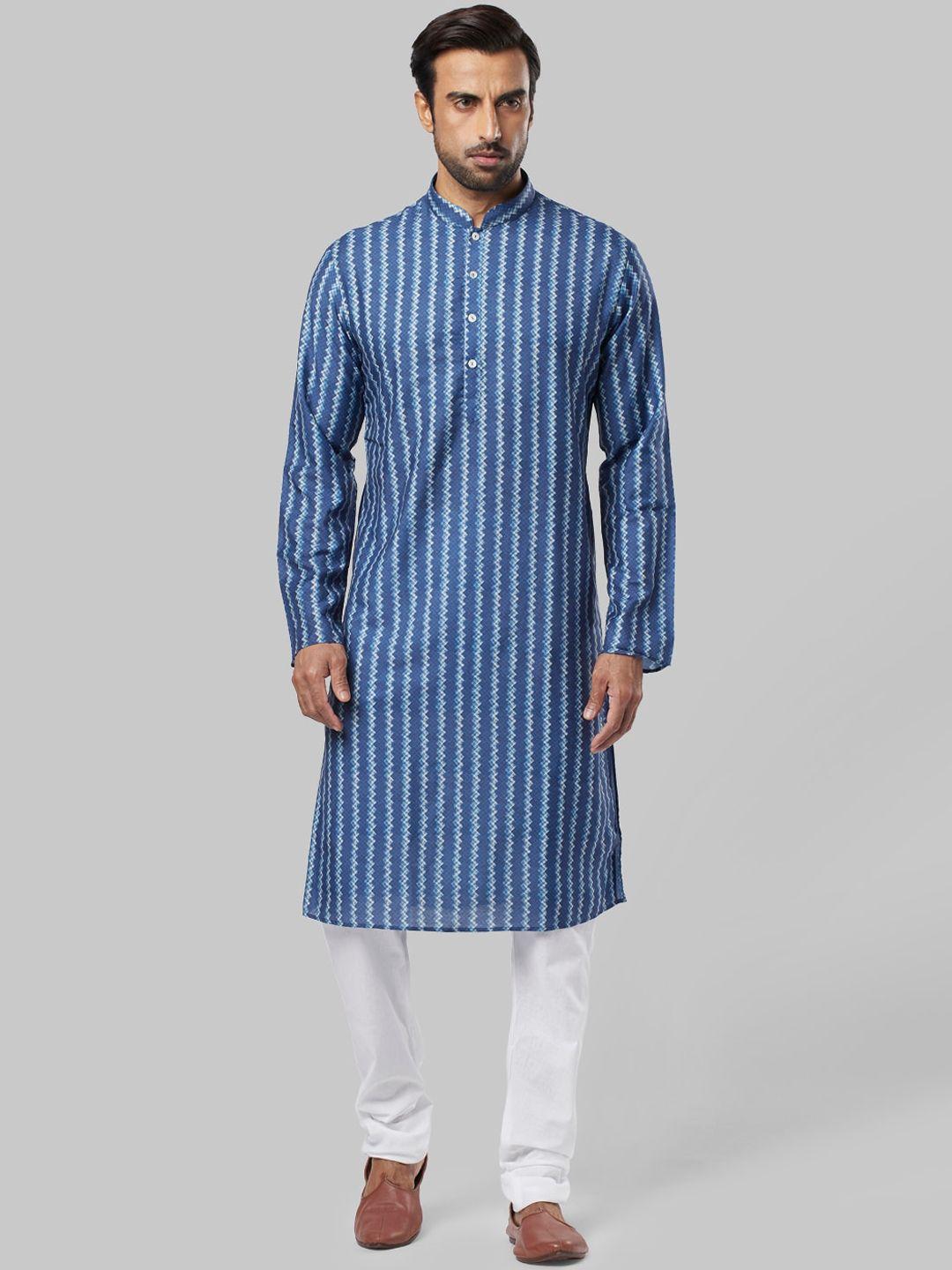 ethnix by raymond men striped kurta