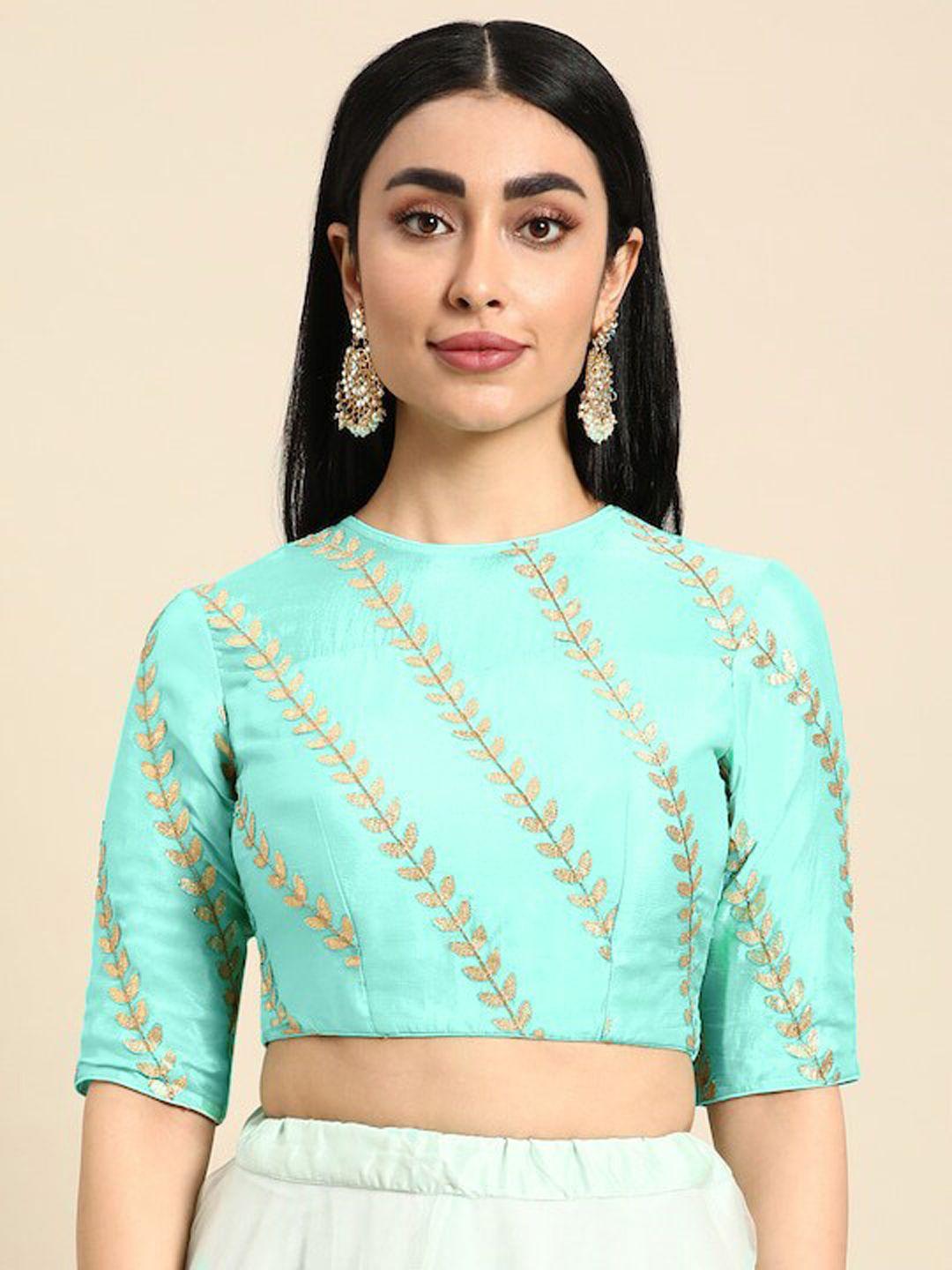 ethnovog embroidered saree blouse