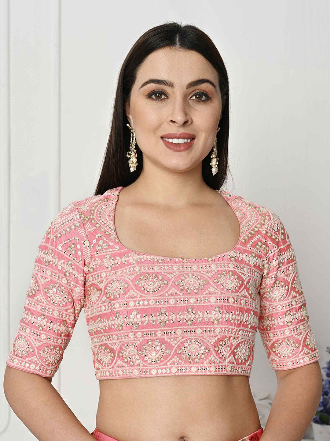 ethnovog embroidered saree blouse