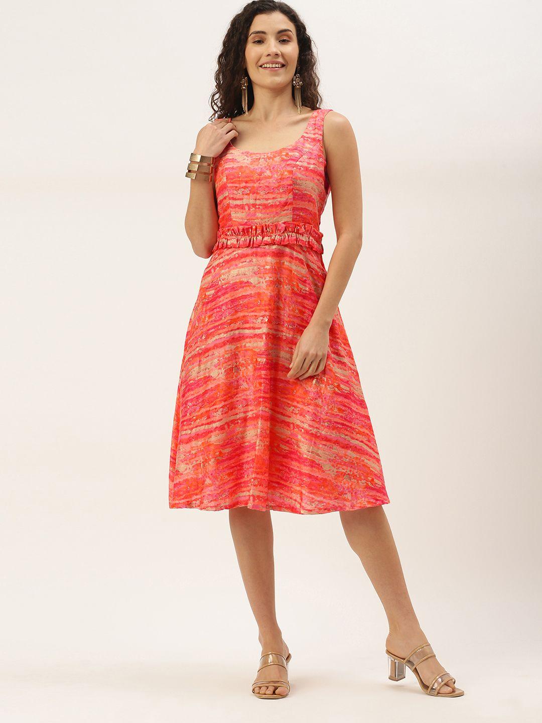 ethnovog multicoloured a-line dress