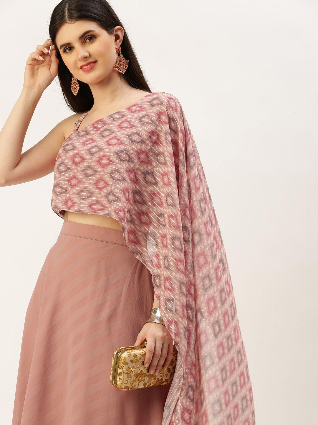 ethnovog printed ready to wear lehenga &