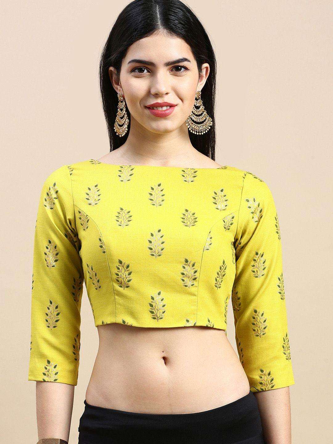 ethnovog ready to wear woven design zari saree blouse