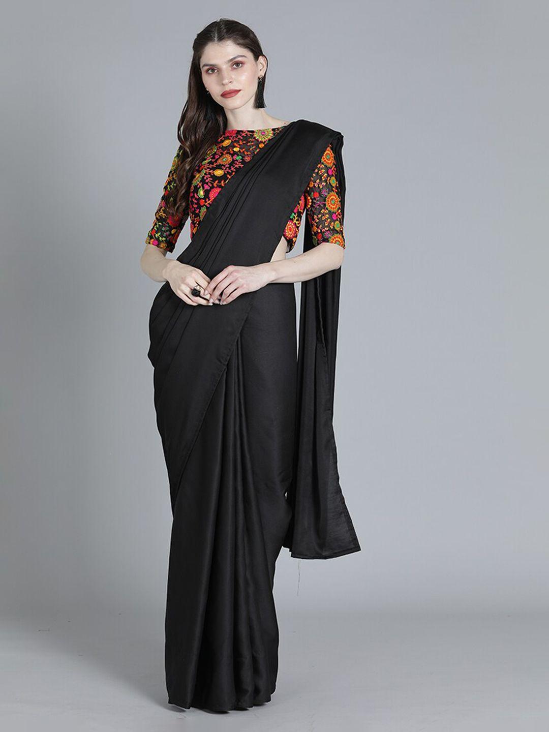 ethnovogue multicolored embroidered saree blouse