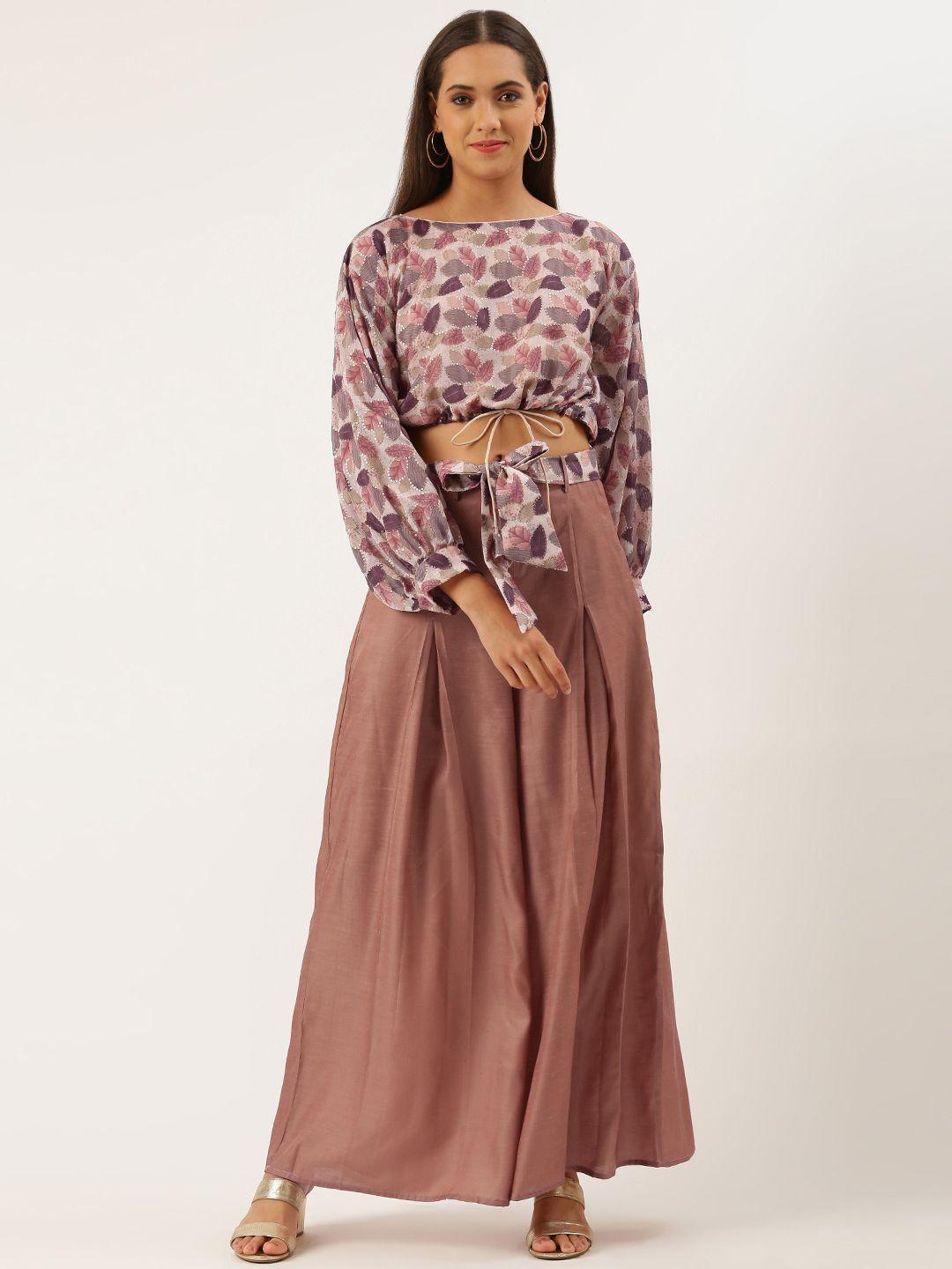 ethnovogue-women-pink-&-purple-ethnic-print-sequin-ready-to-wear-top-with-palazzos