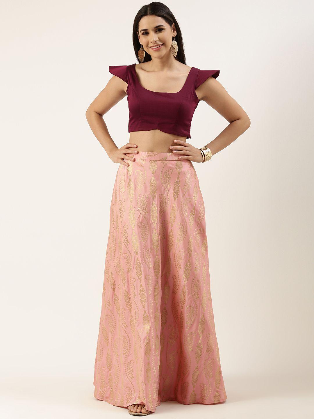 ethnovogue purple & pink ready to wear lehenga choli