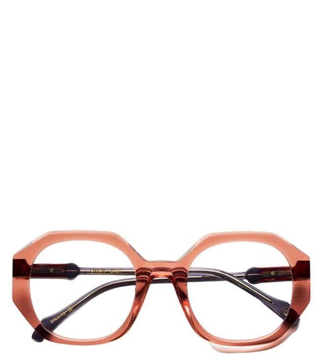 etnia barcelona 5 orion 51o bxgy peach orion round eyeframe for women