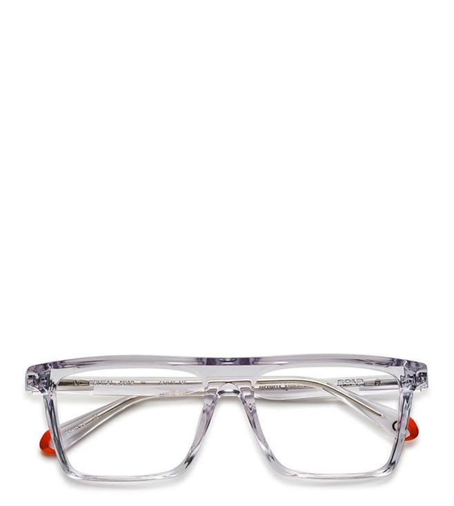 etnia barcelona 5brut1954ocl transparent square eyewear frames for men