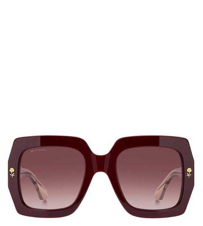 etro 206849lhf533x pink uv protected square sunglasses for women