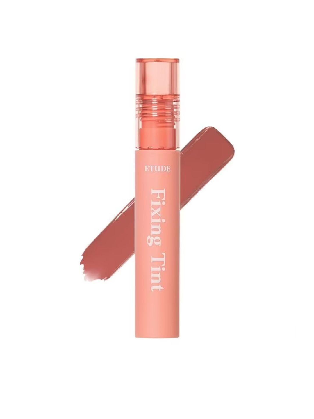 etude fixing tint hydrating matte finish lipstick - mellow peach 03