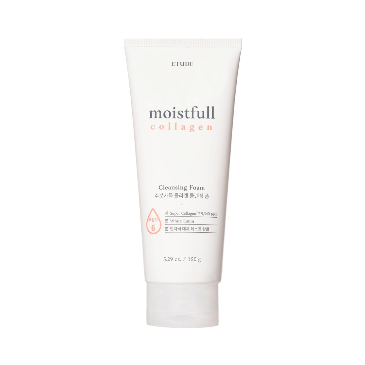 etude house moistfull collagen cleansing foam (150ml)