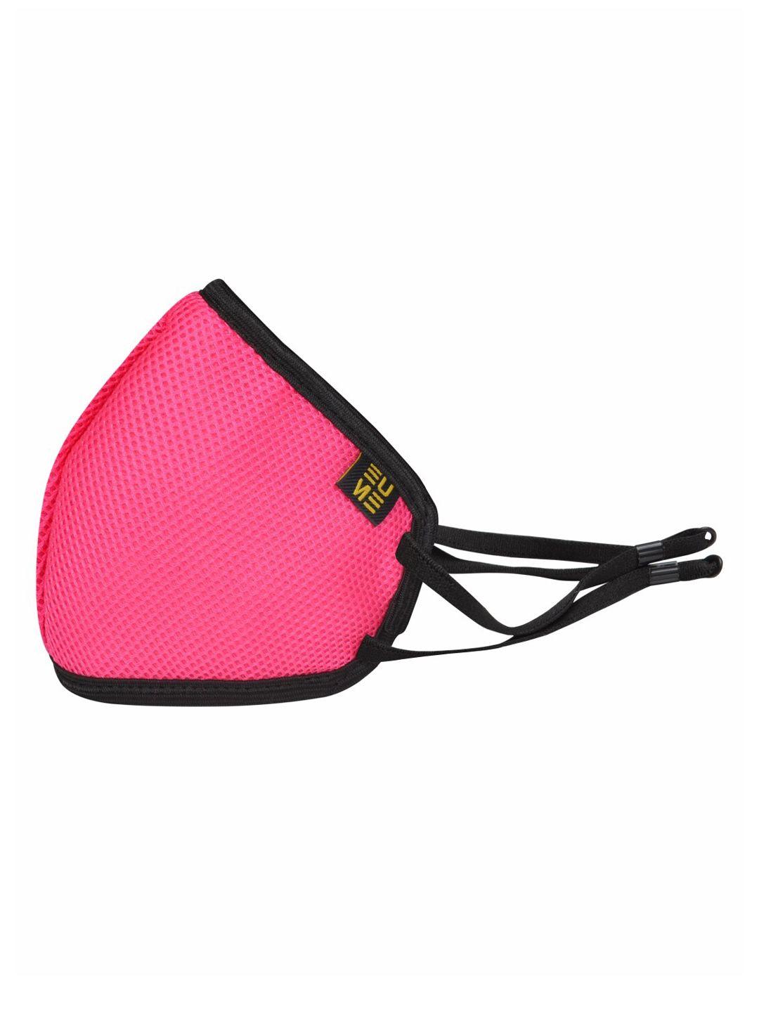 eume adults pink protect+ 95 reusable and washable 4-ply protective outdoor mask