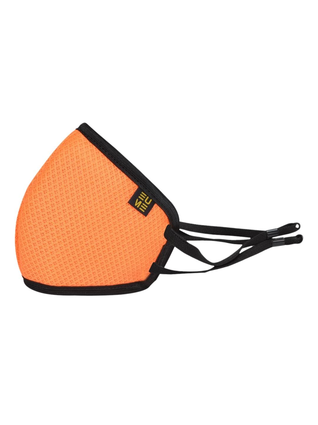 eume orange solid 3 ply protective outdoor mask