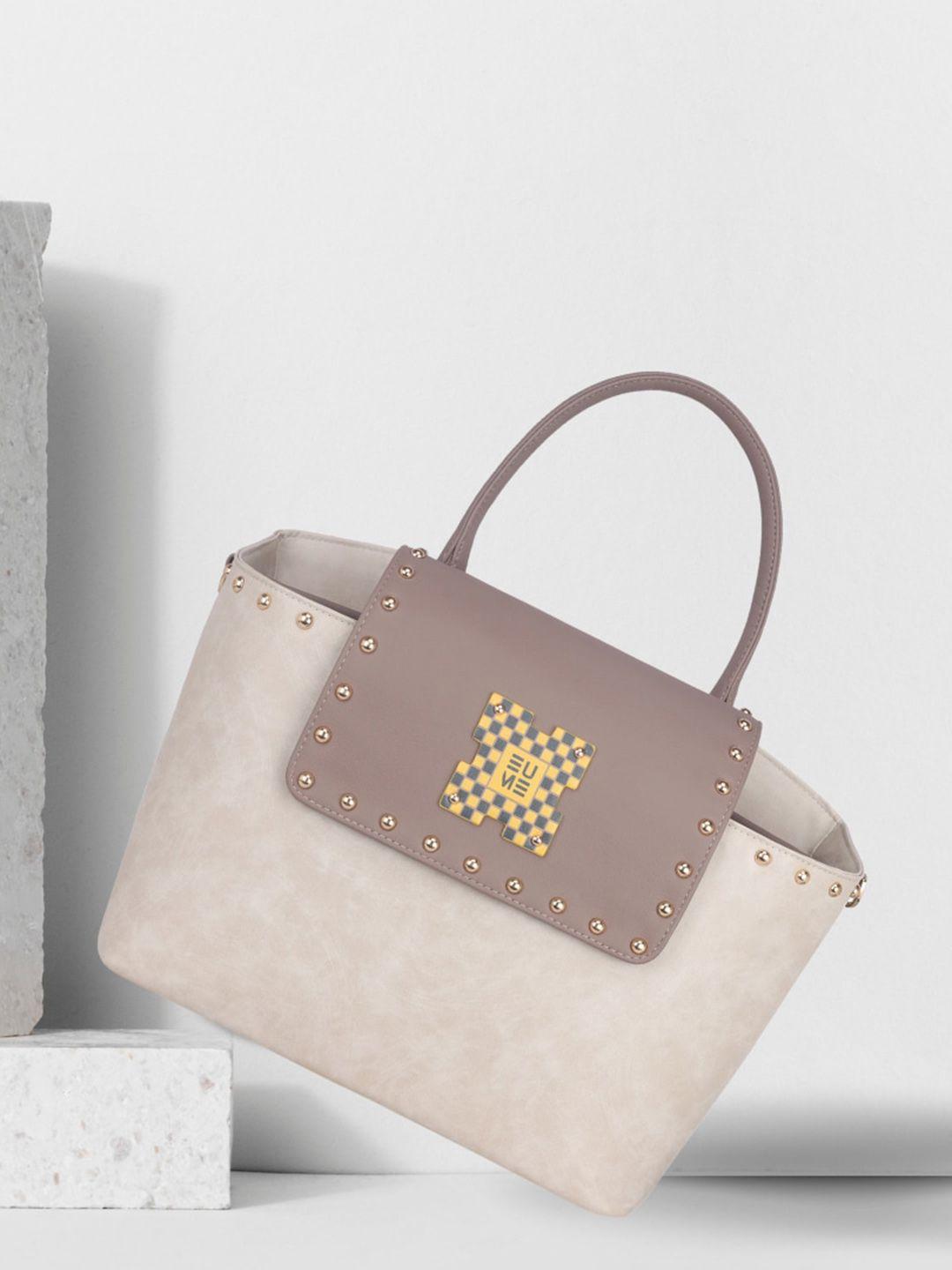 eume embellished structured handheld bag