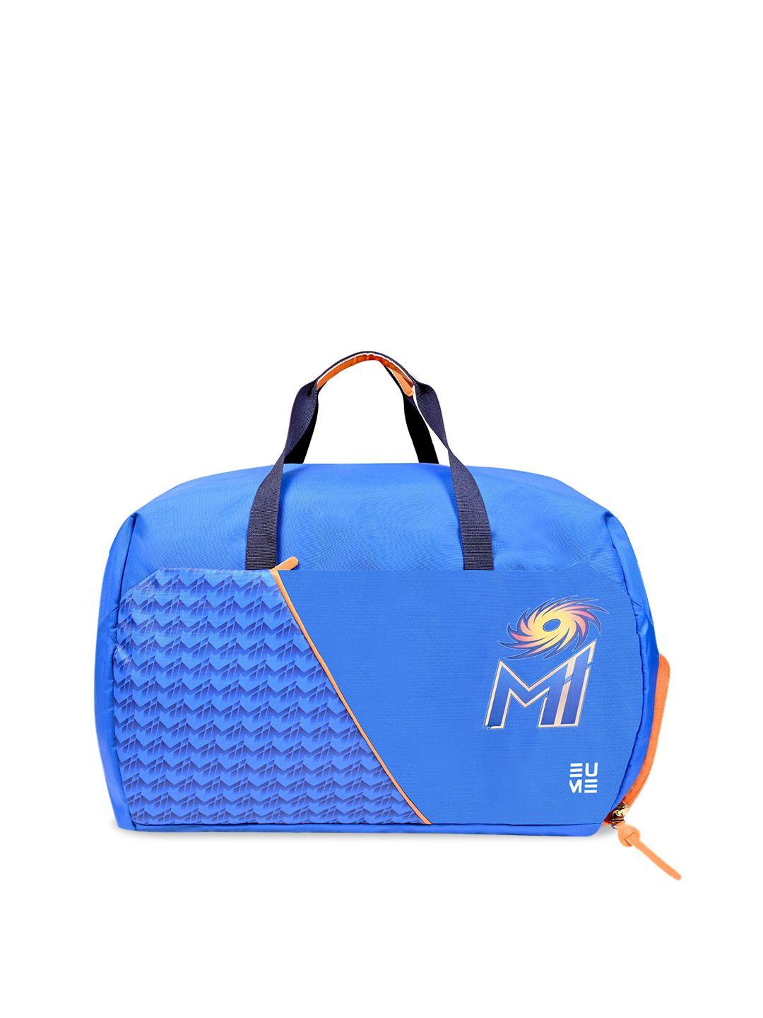 eume mumbai indians duffel bag with shoe compartment 33 l