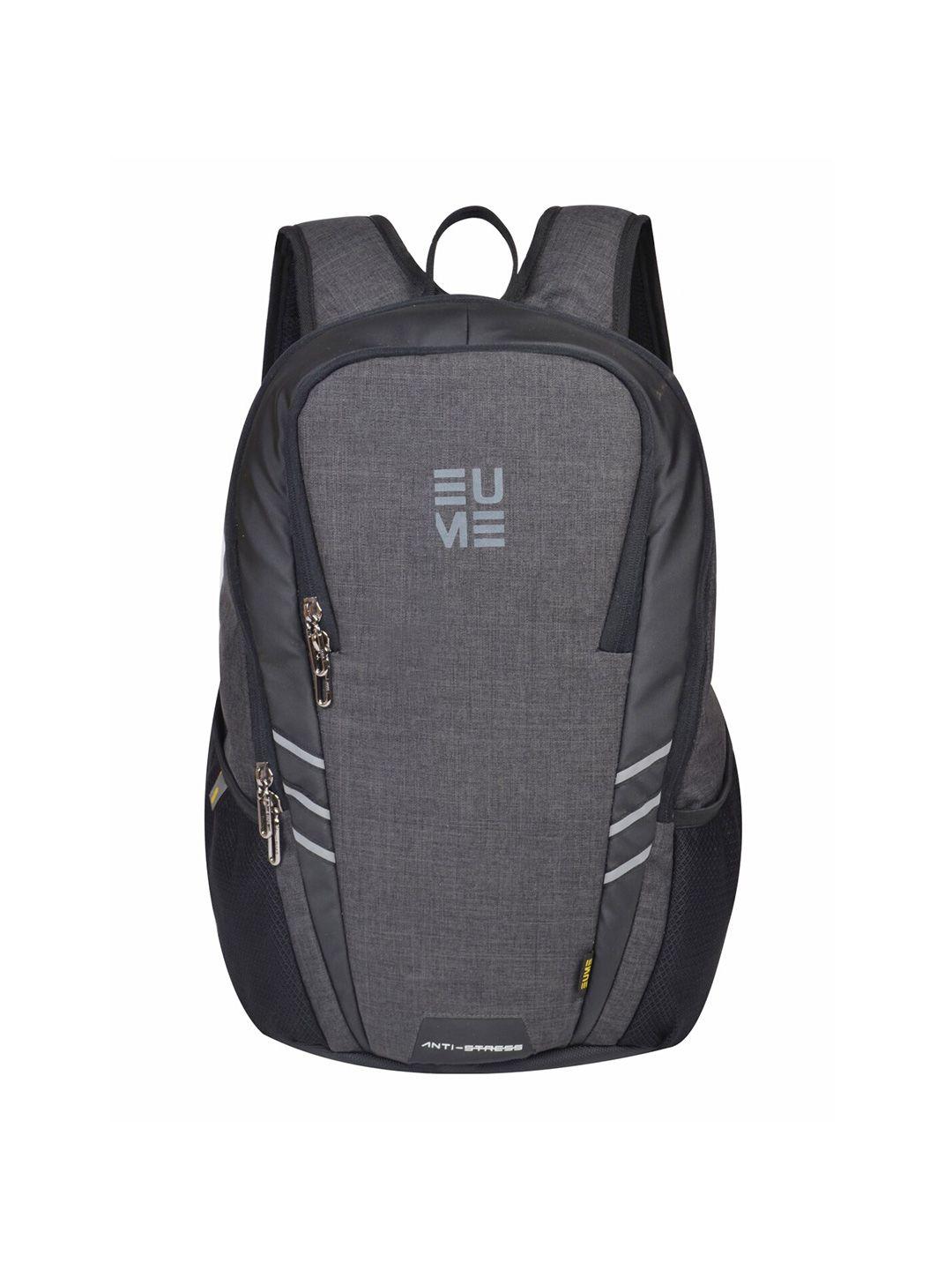 eume unisex grey solid backpack