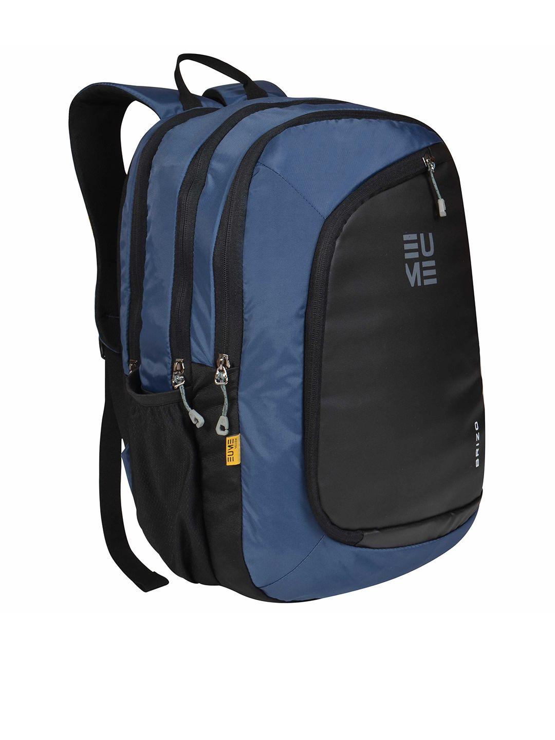 eume unisex navy blue & blue backpack
