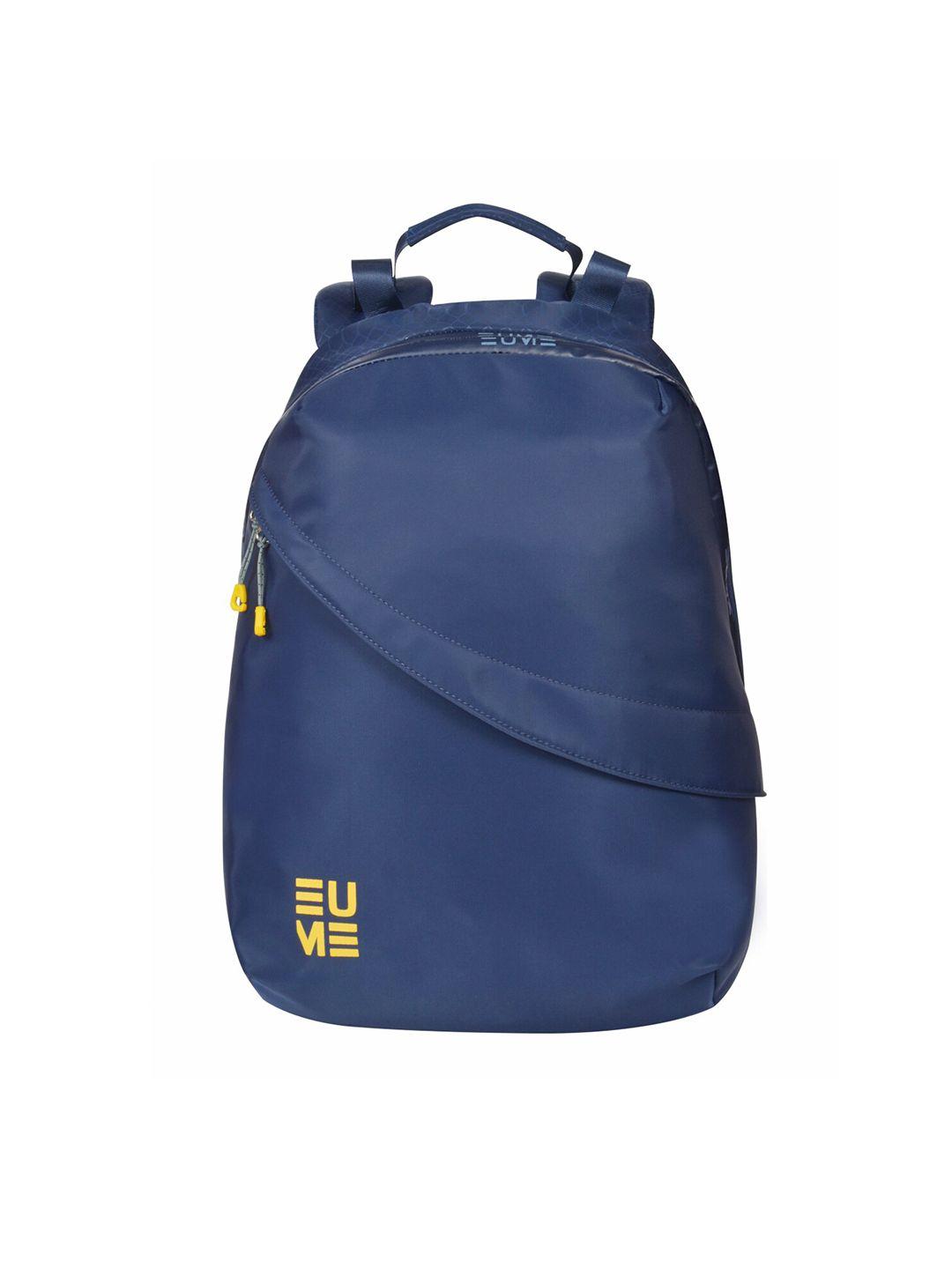 eume unisex navy blue & yellow crystal backpack