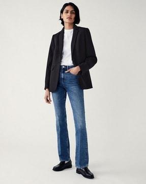 eva lightly washed bootcut jeans
