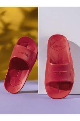 eva slip-on boys comfort slides - red