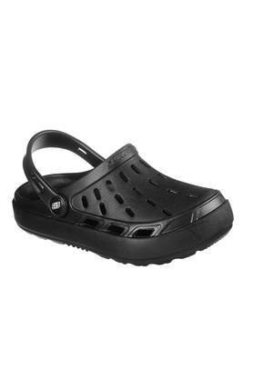 eva slipon boys sandals - black