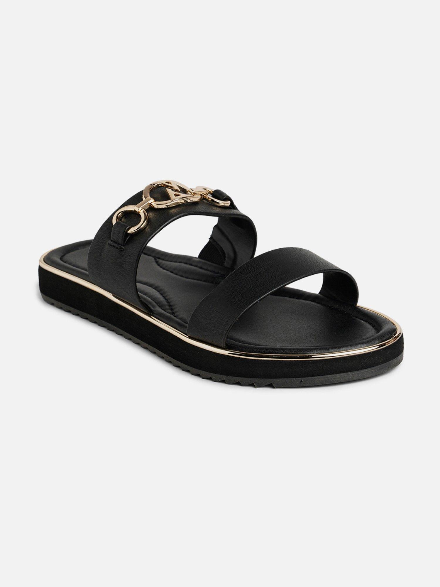 eva black flats for women