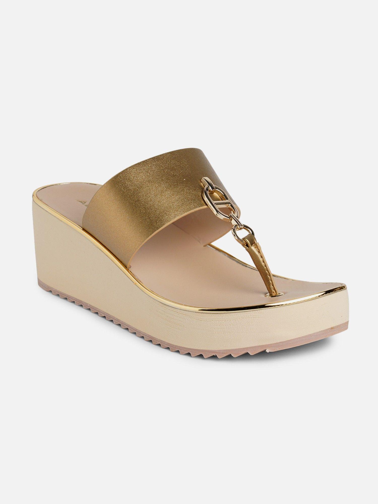 eva gold sandals for women