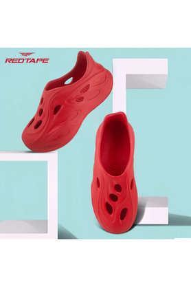 eva slip-on boys comfort clogs - red