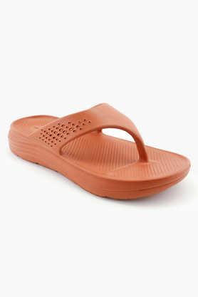 eva slip-on men's casual wear flip-flops - rust