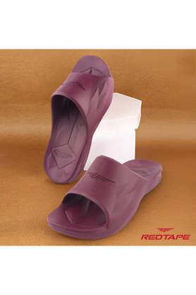 eva slip-on women's comfort slides - maroon