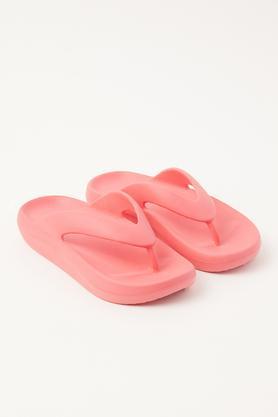 eva slipon girls casual slides - dark pink