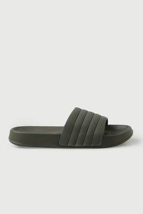 eva slipon girls casual slides - olive