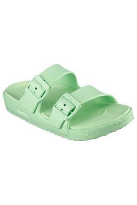 eva slipon women's casual wear slippers - lime green