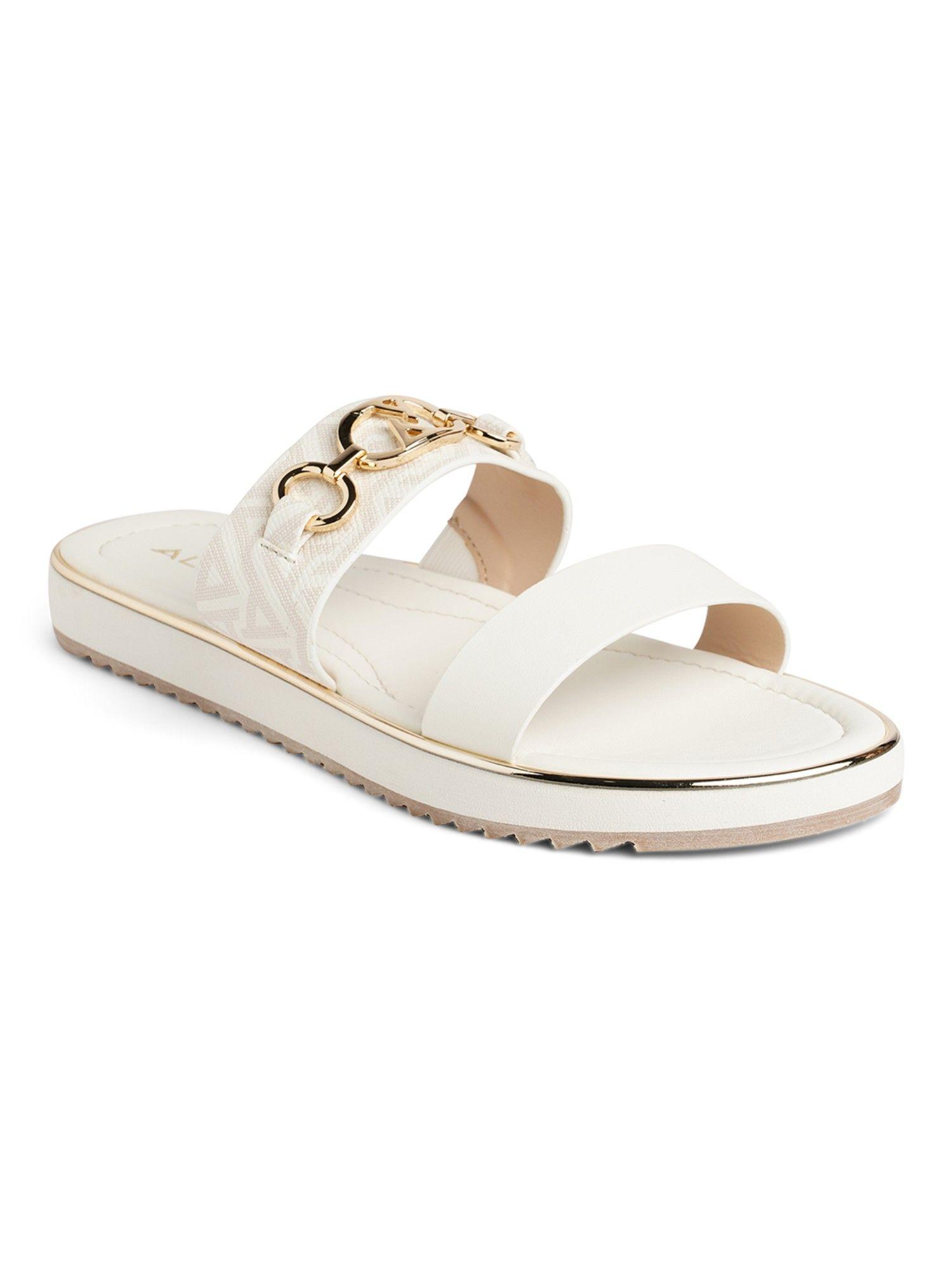 eva white flats for women