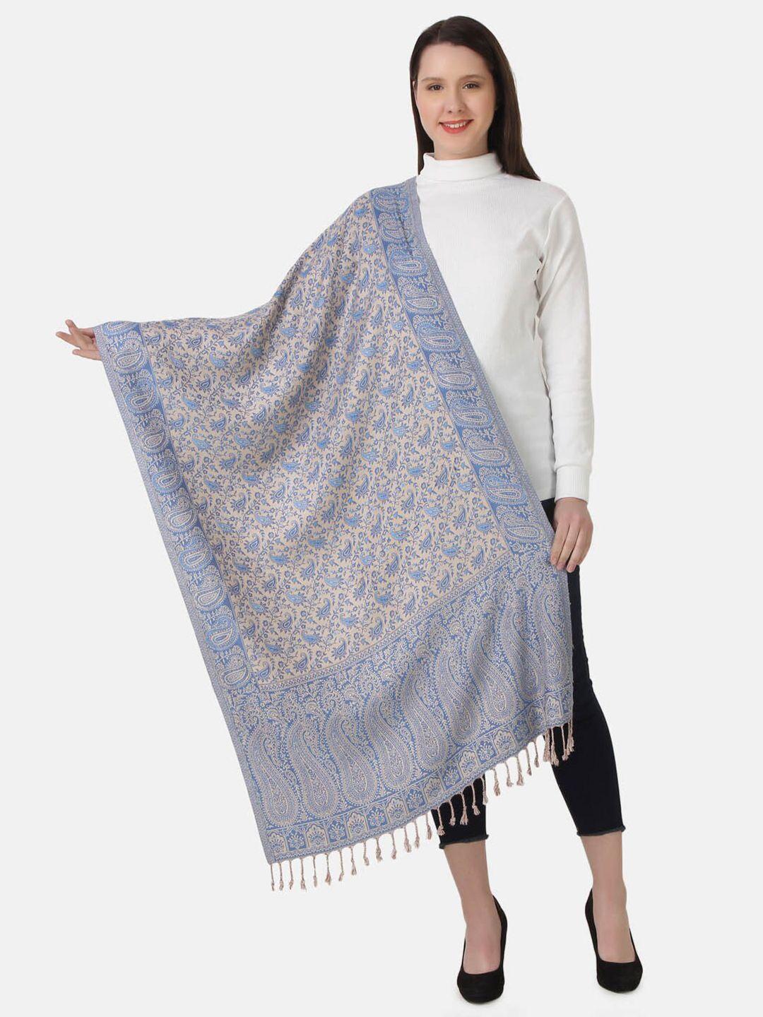 evaz ethnic motifs embroidered woolen stole