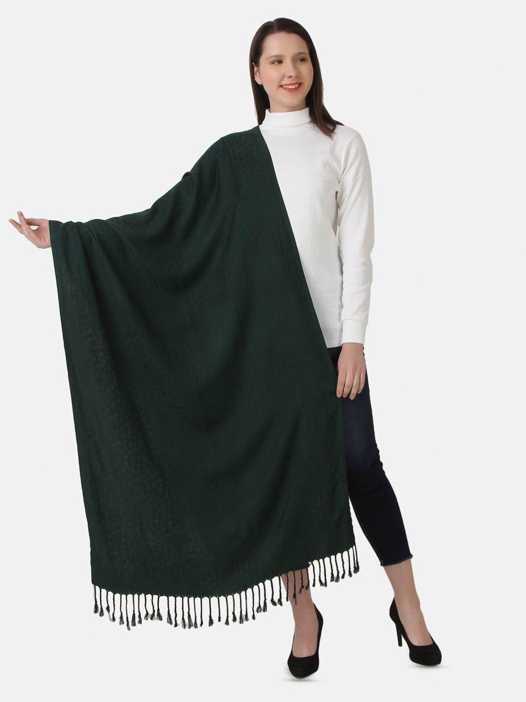 evaz woolen shawl with tasselled border