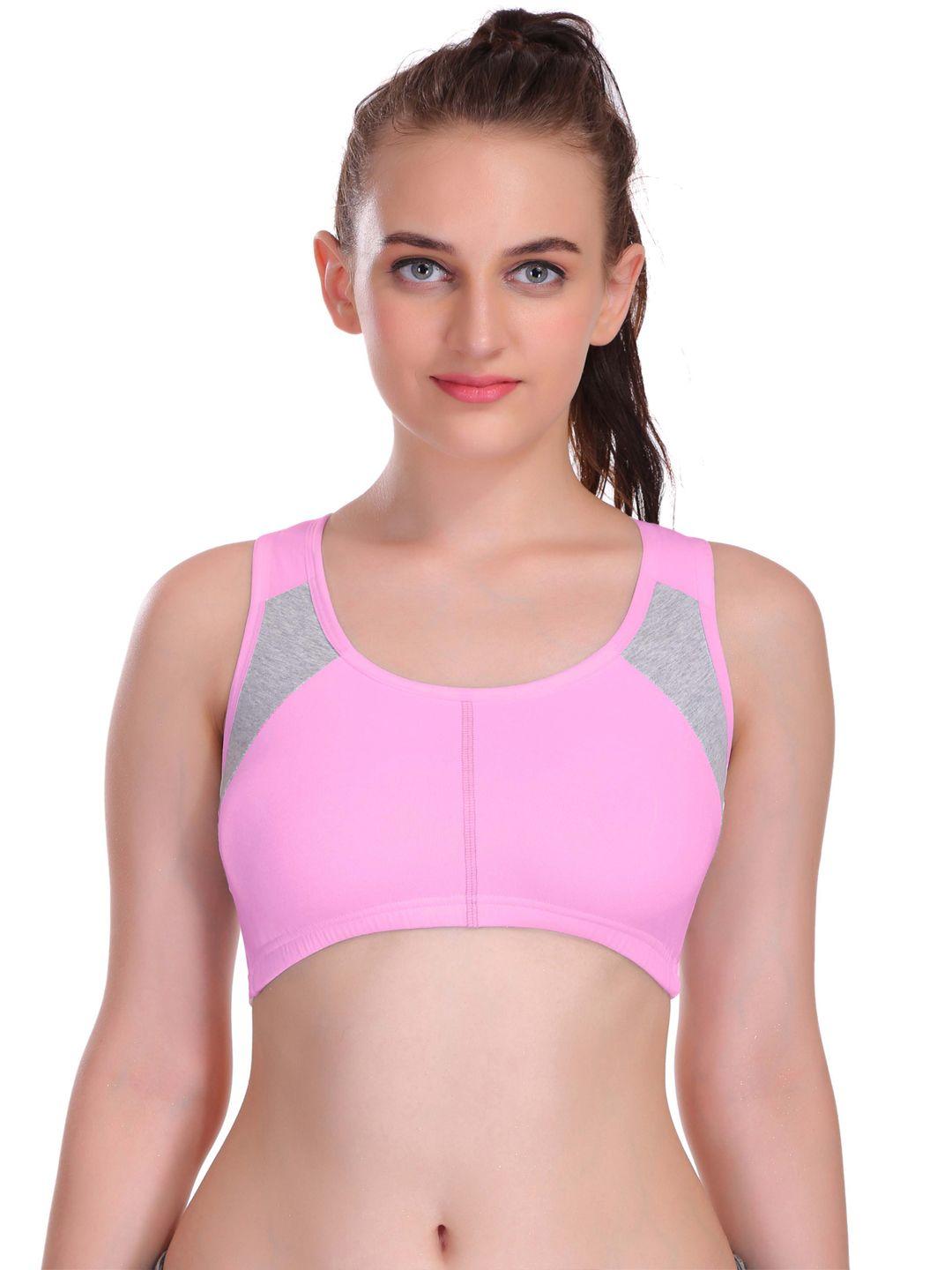 eve's beauty colourblocked full coverage bra with all day comfort